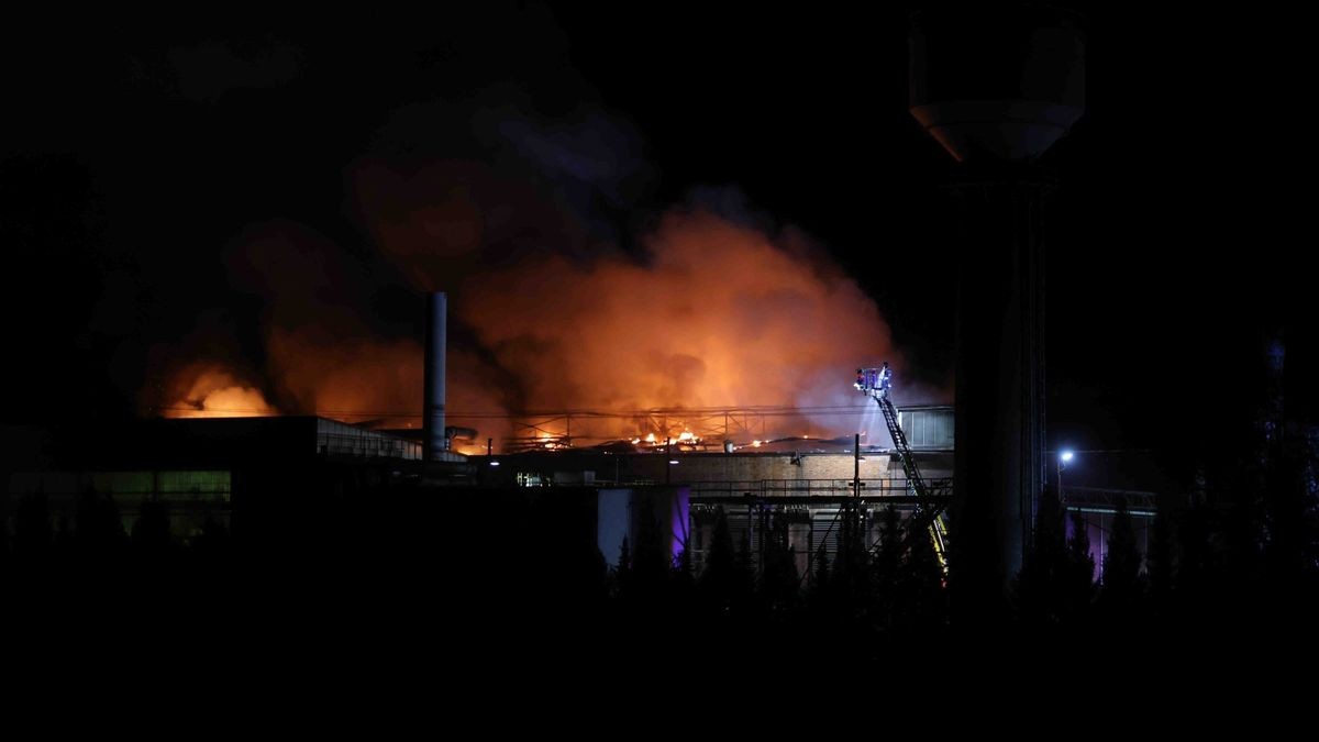 Feuerwehren aus dem gesamten Landkreis Saale-Holzland und Greiz waren über Stunden im Brandeinsatz.