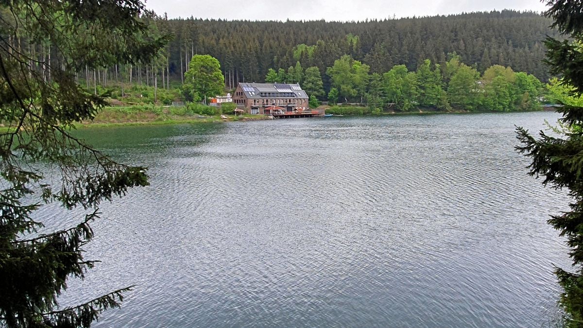 Die Lütschetalsperre lädt in Thüringen zum Baden ein (Archivfoto).