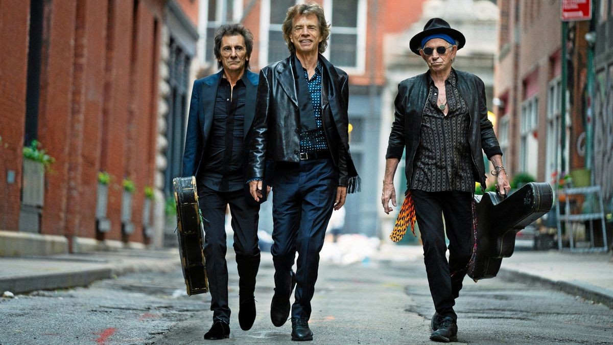 Die Rolling Stones 2023 (von links): Ronnie Wood, Mick Jagger und Keith Richards.