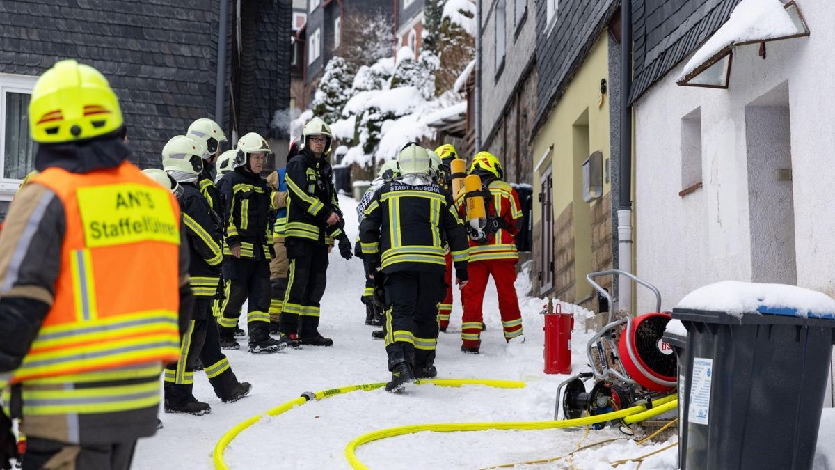 Brand in einem Wohnhaus in Lauscha.  