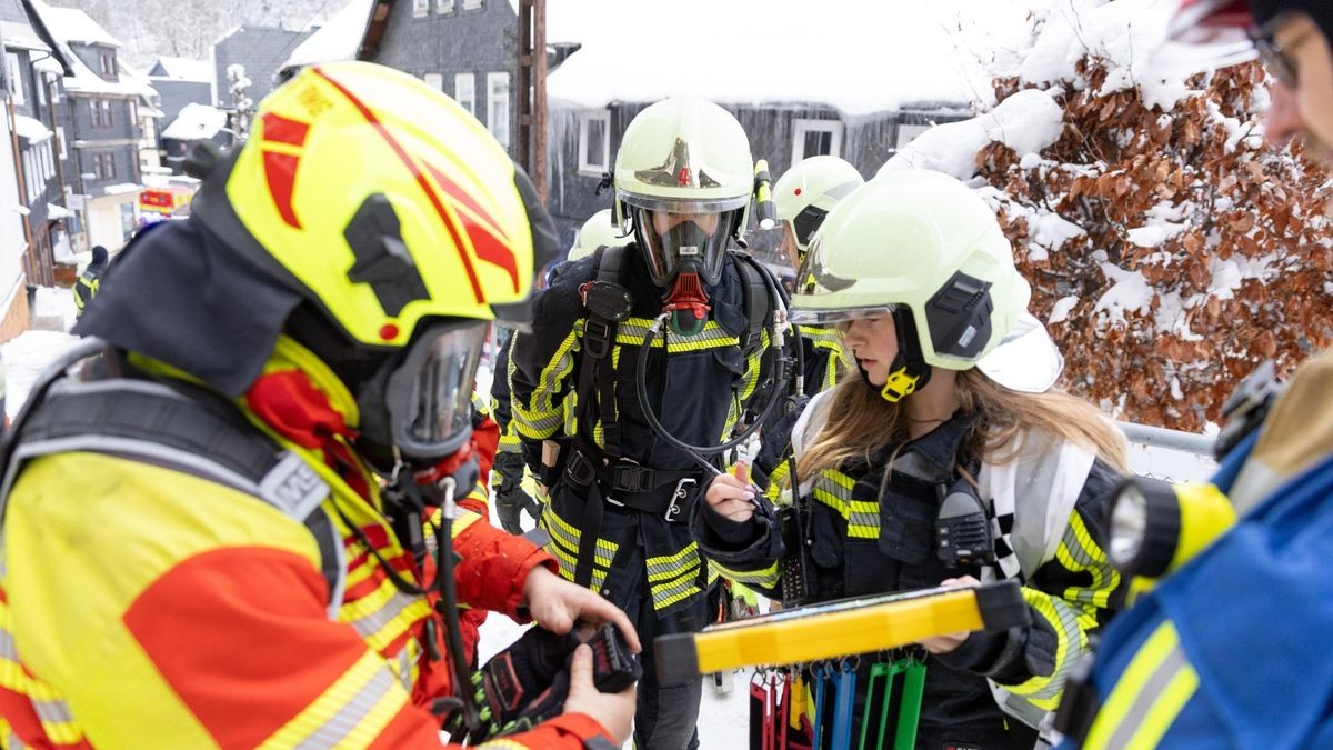 Brand in einem Wohnhaus in Lauscha.  