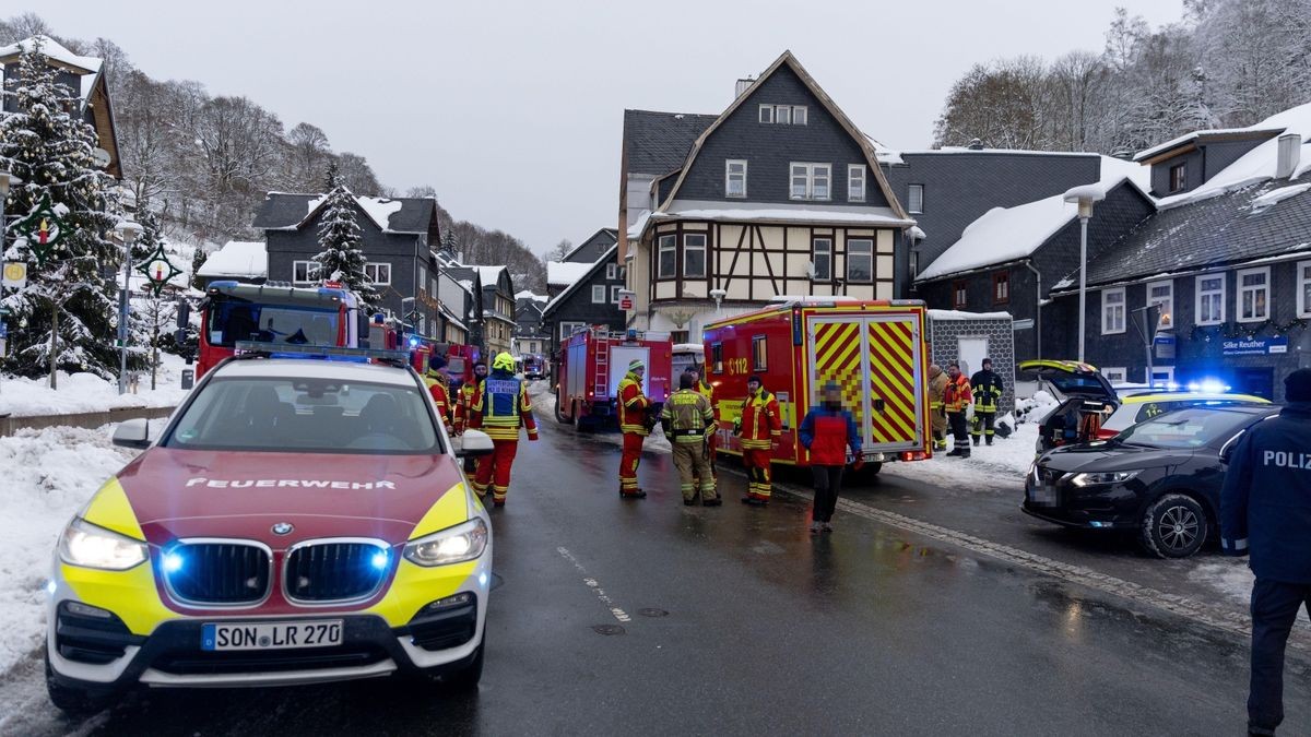 Brand in einem Wohnhaus in Lauscha.