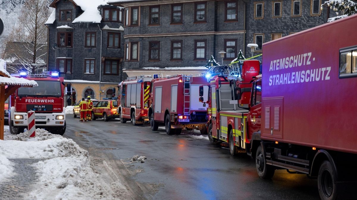 Brand in einem Wohnhaus in Lauscha.  