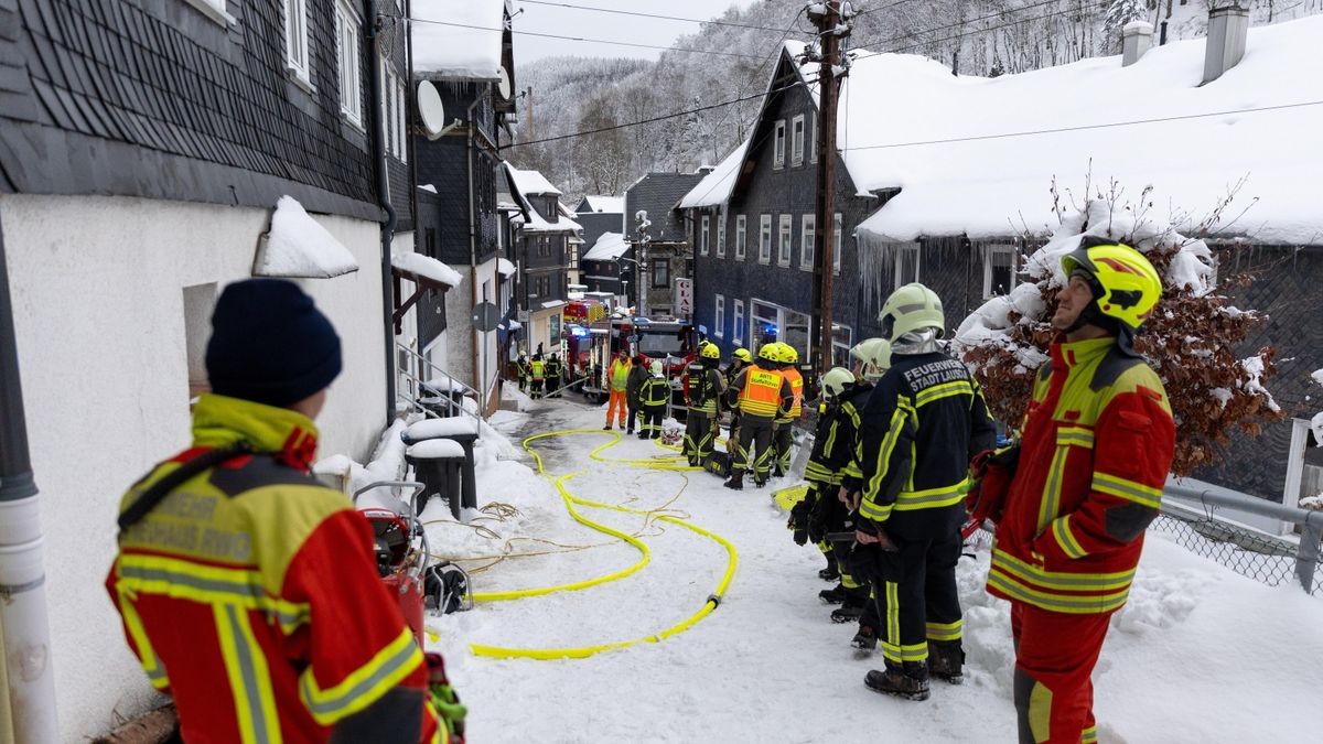 Brand in einem Wohnhaus in Lauscha.  