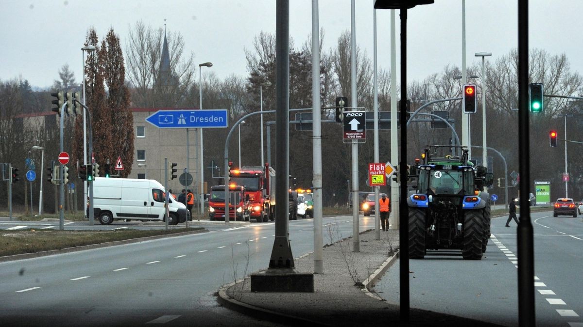 Bauernprotest: Mit Hupen und Staus in Leipzig gegen die Ampel-Politik