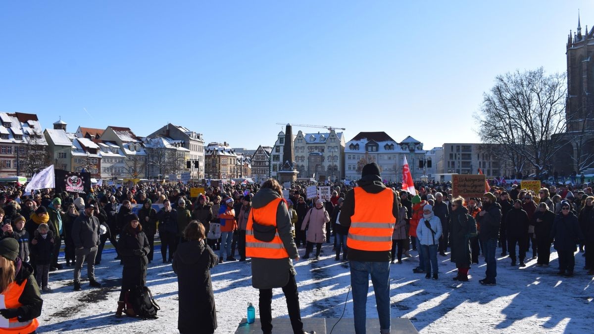 Demo gegen Rechts in Erfurt.