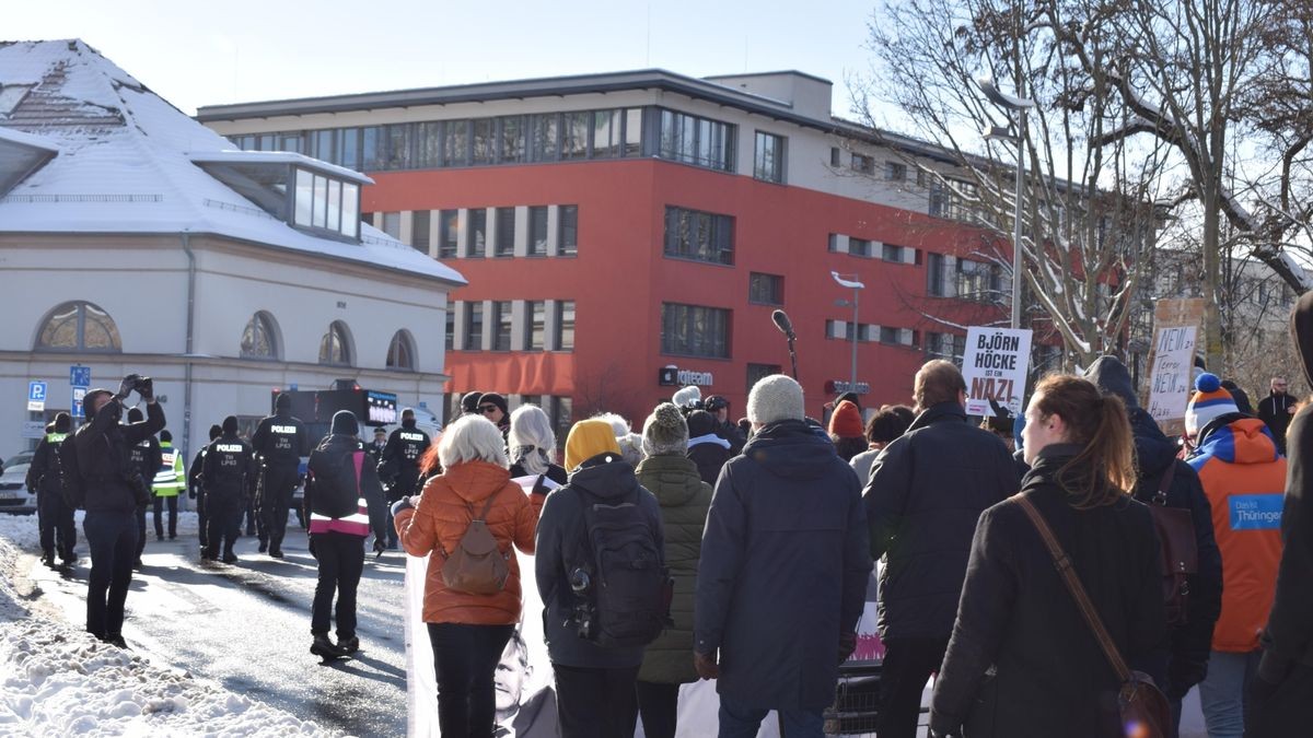 Demo gegen Rechts in Erfurt.