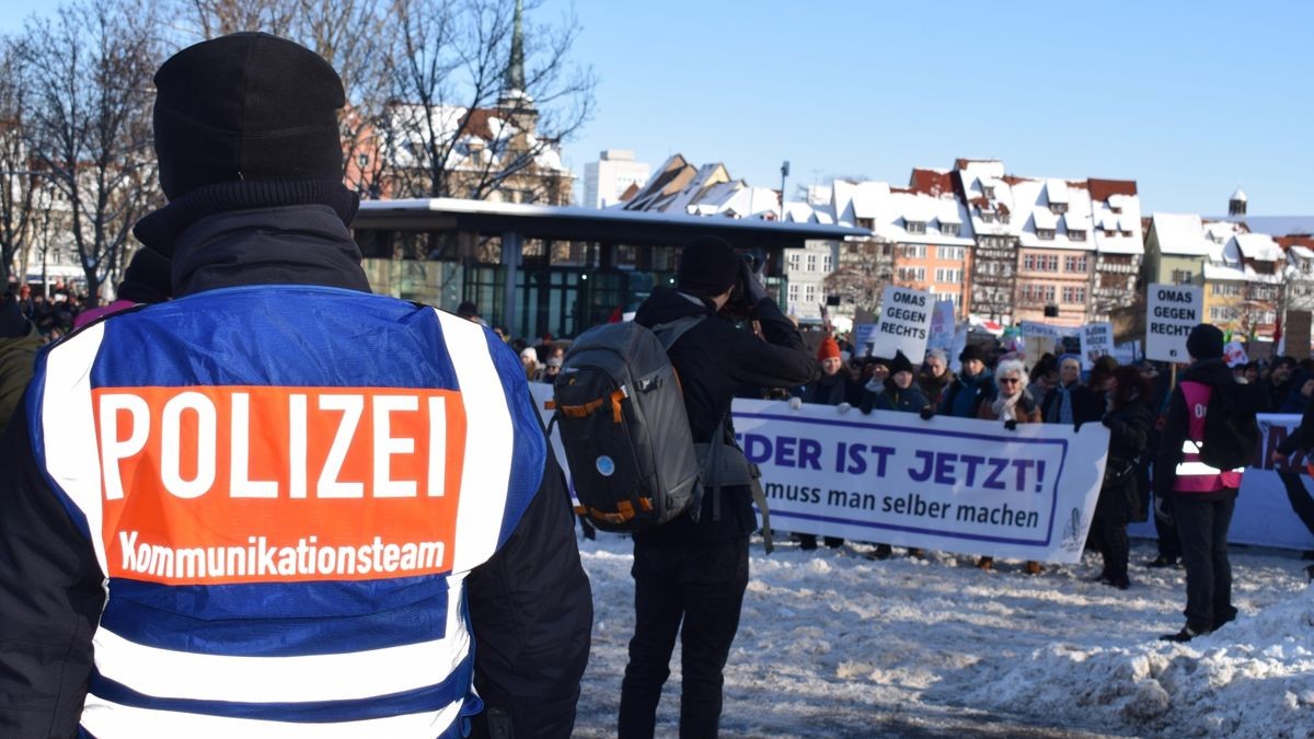 Demo gegen Rechts in Erfurt.