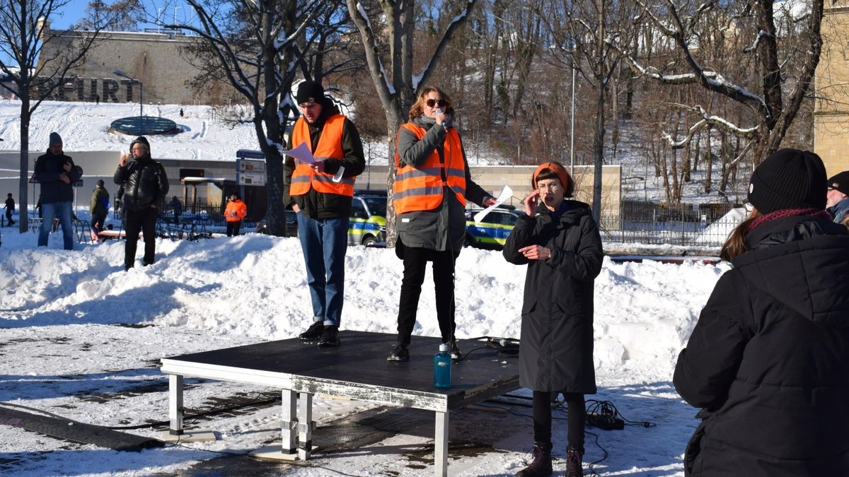 Demo gegen Rechts in Erfurt.