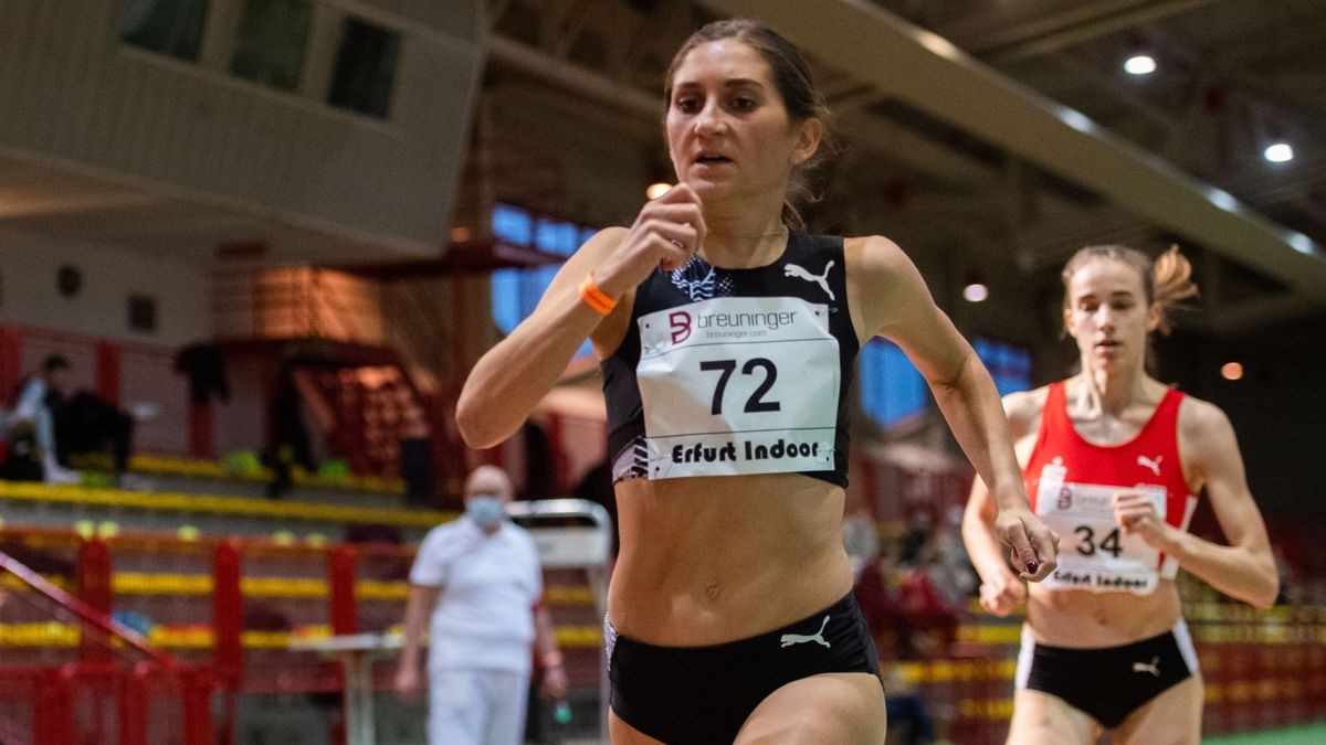 Gesa Krause startete vor drei Jahren beim Erfurt Indoor über die 800 Meter. Nun ist sie auf der 1500-m-Strecke dabei.