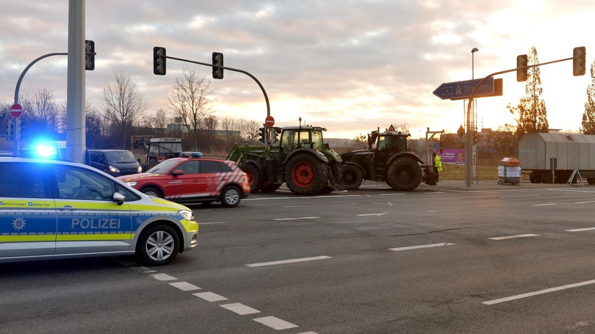 Wieder Bauernprotest in Gera