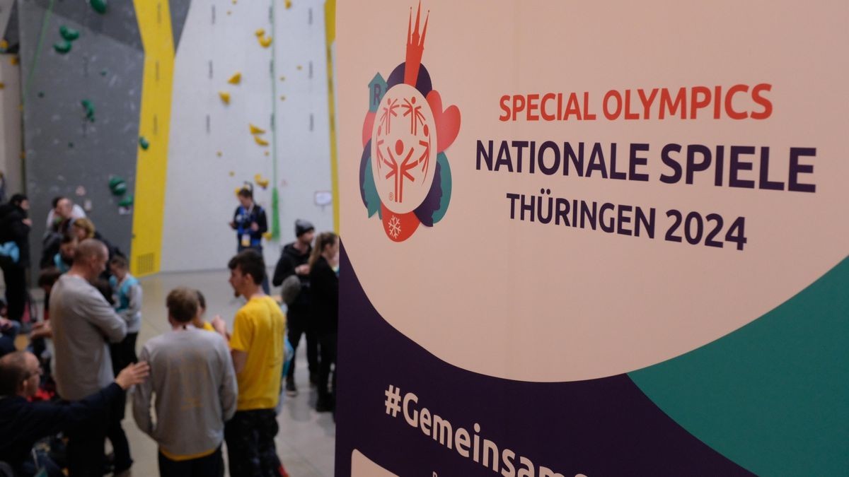 Die Kletterhalle „EnergieWände“ in Weimar ist erstmals Austragungsort der Special Olympics Nationalen Winterspiele.