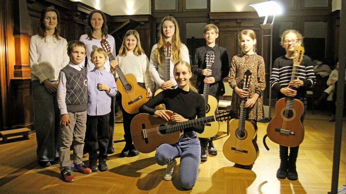 Diese Jungen und Mädchen schickte die Kreismusikschule in den Wettbewerb.