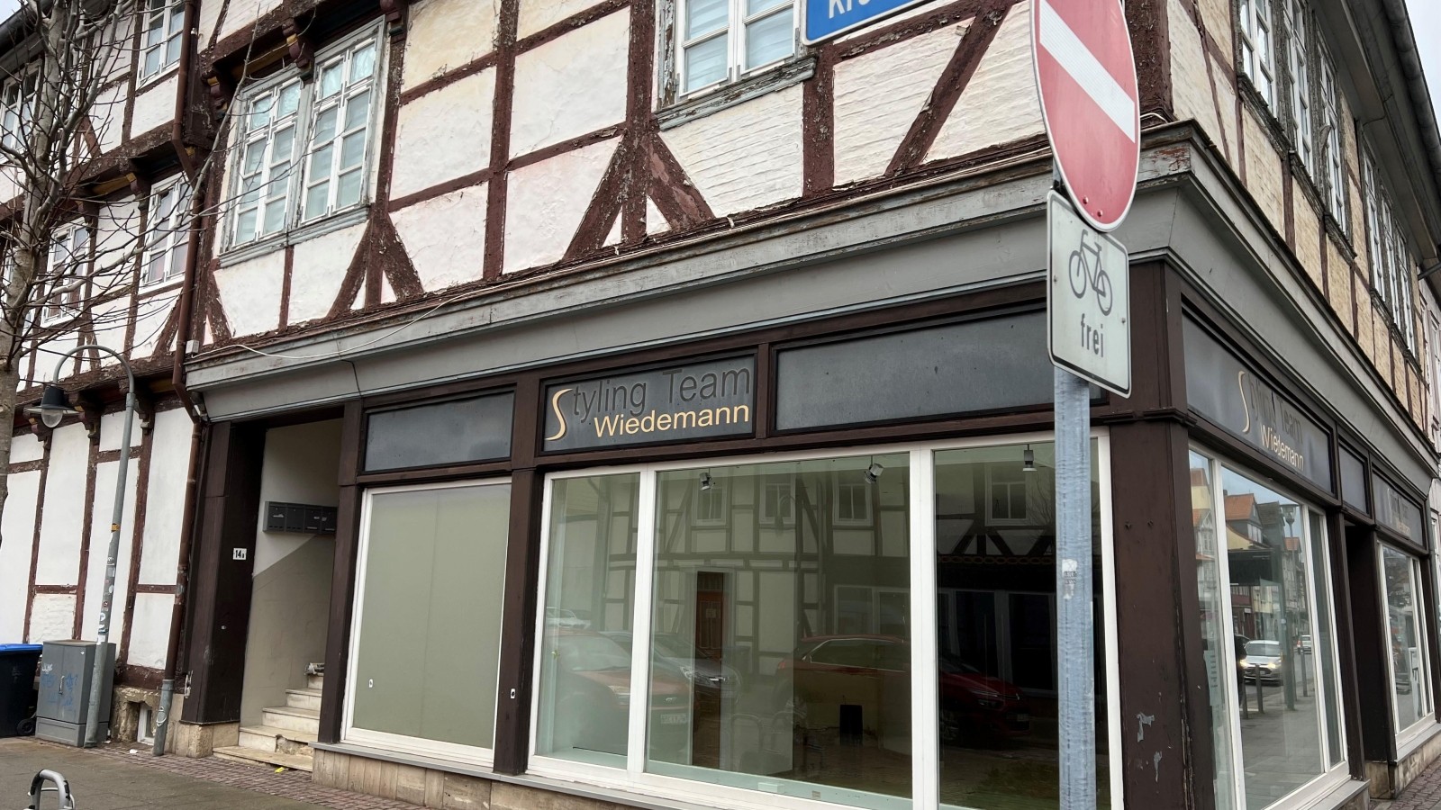 Leerstände in Wolfenbüttels Innenstadt im Februar 2024