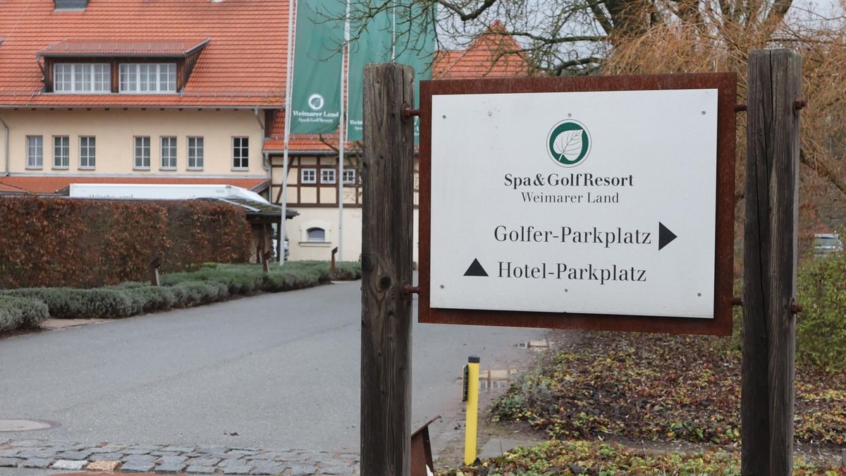 Blick auf das Spa & GolfResort in Blankenhain Weimarer Land.