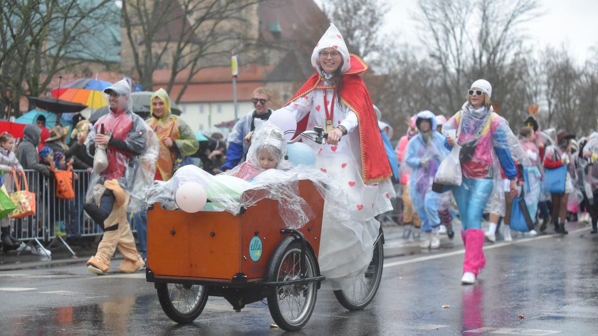 Das Lastenrad zählte zu den kleineren Umzugswagen.