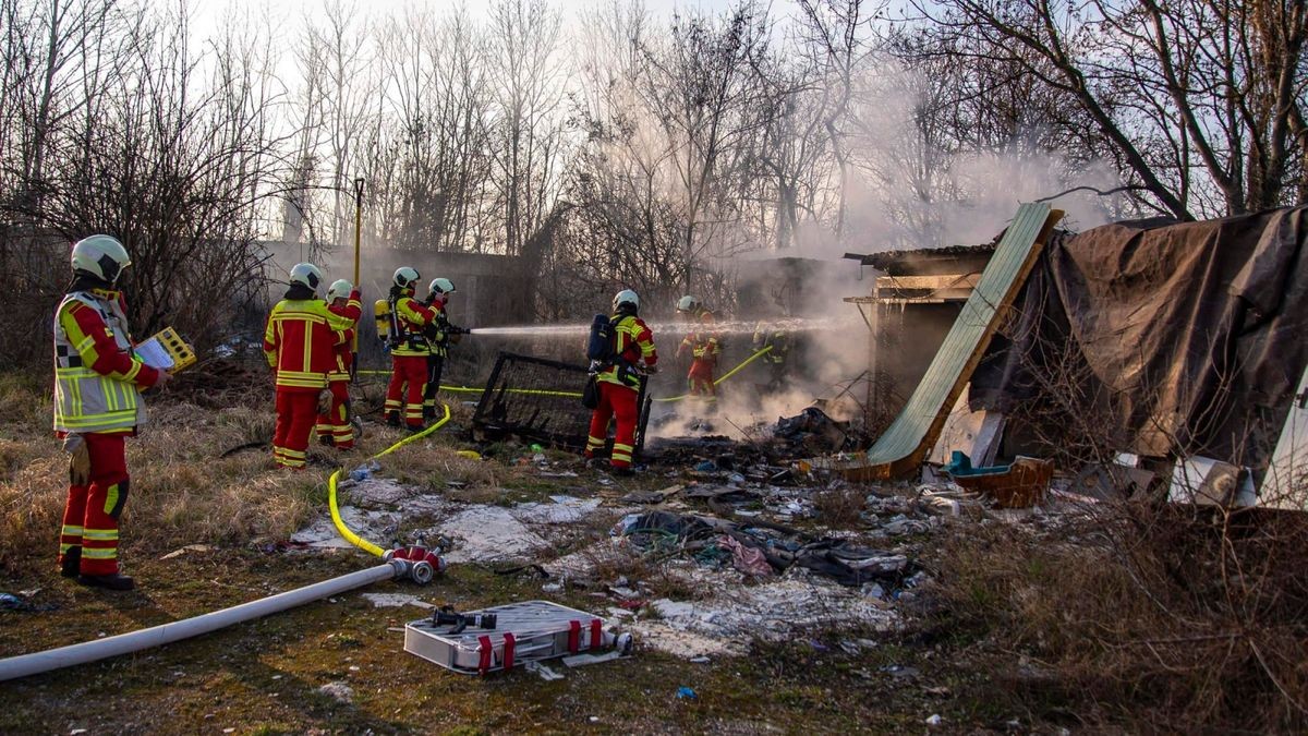 Am Sonntagnachmittag brach in der Kalkreiße ein Feuer aus.