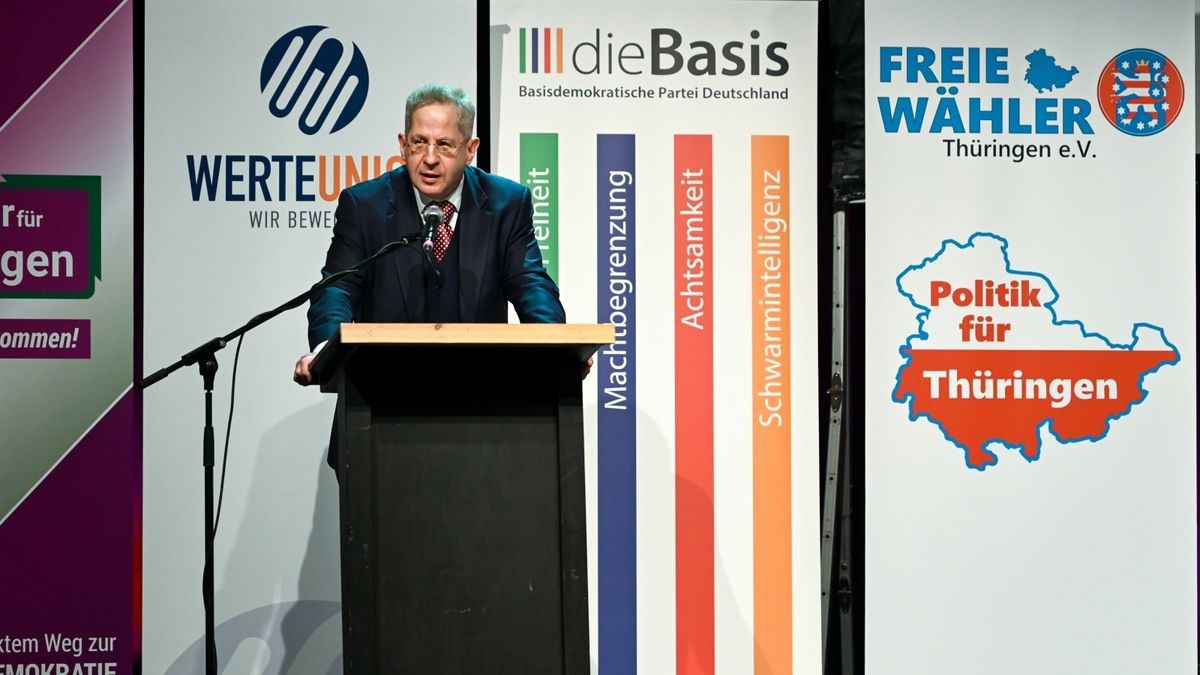 Mit Hans-Georg Maaßen als Gastredner gründete sich im Oktober 2023 ein Bündnis, das jetzt vor dem Aus steht. (Archiv-Foto)