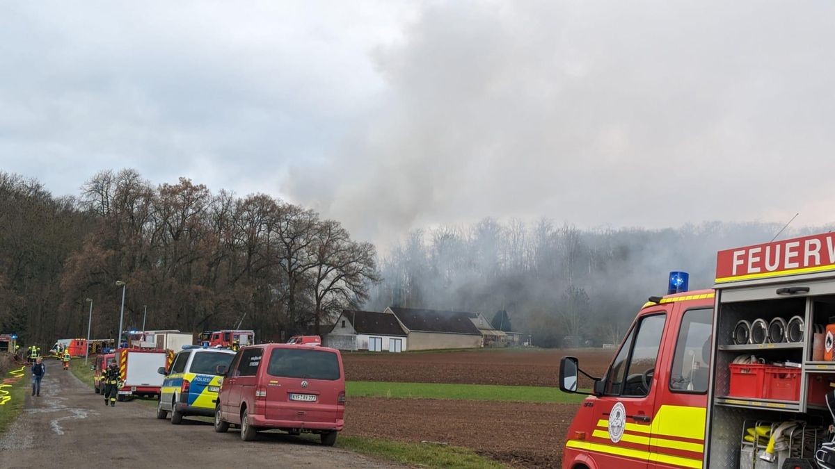 Feuerwehreinsatz am Waldschlösschen in Heldrungen.