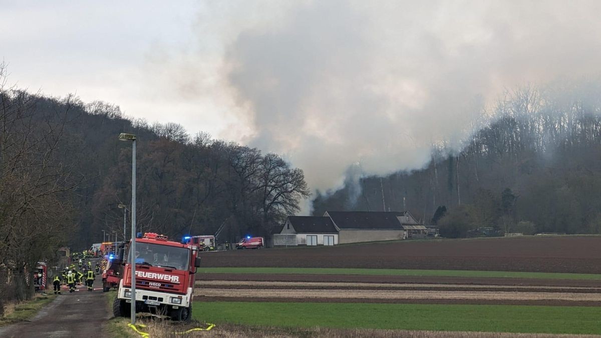 Feuerwehreinsatz am Waldschlösschen in Heldrungen.