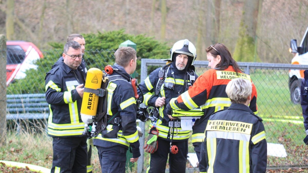 Feuerwehreinsatz am Waldschlösschen in Heldrungen.