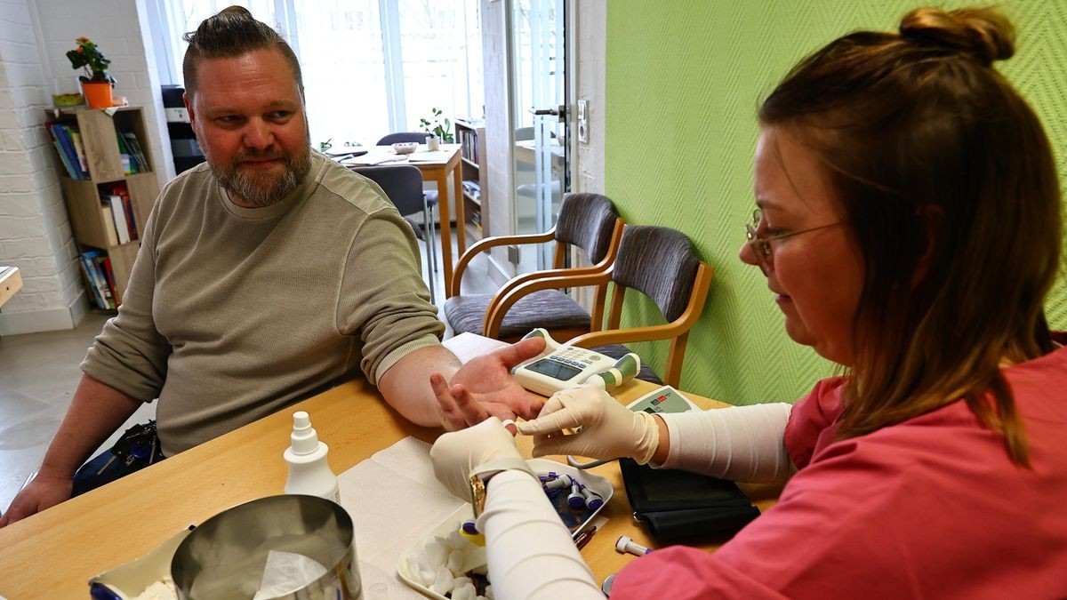 Markus Rilli war einer von zahlreichen Menschen, die den Tag des Gesundheitsamts für einen kostenlosen Check-Up nutzten.