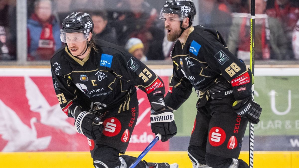 Verlassen die Drachen aus unterschiedlichen Gründen: Arnoldas Bosas (links) beendet überraschend seine Karriere, mit Topscorer Tom Pauker fanden die Verantwortlichen keine Einigung.