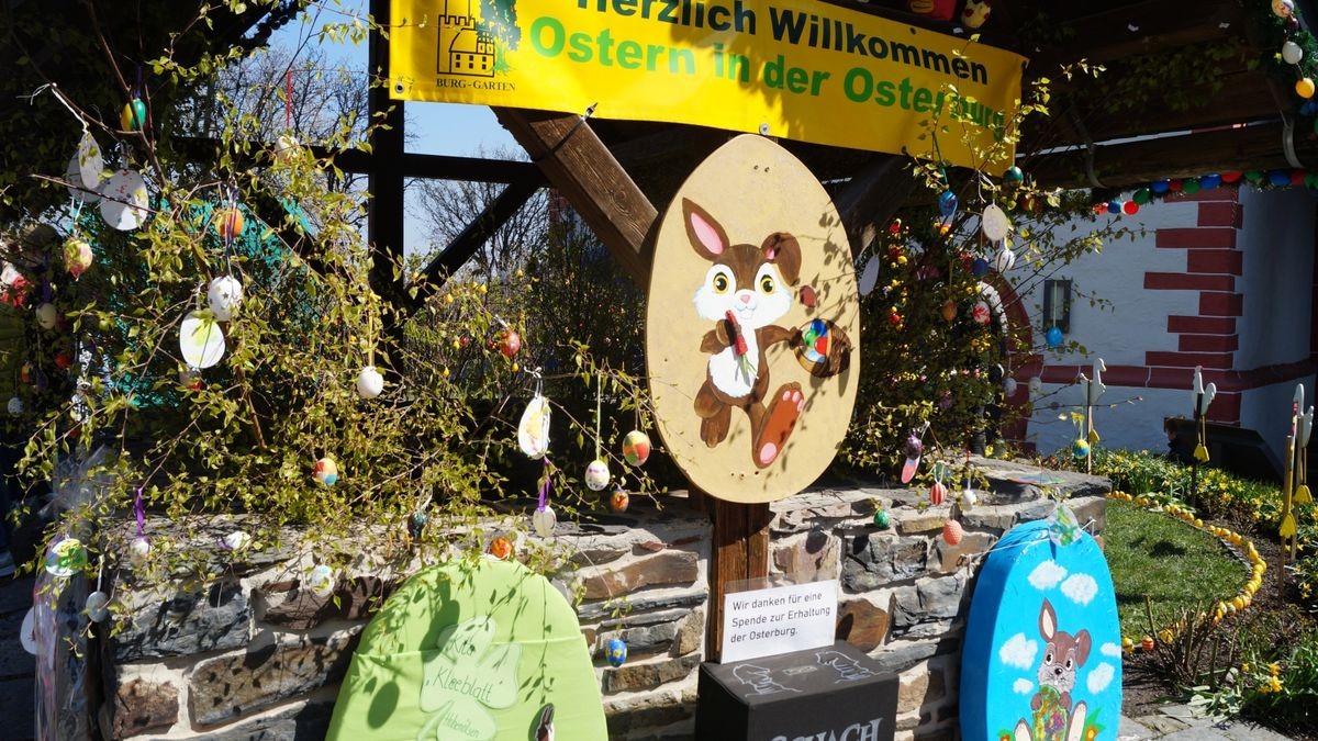 Ostern auf der Osterburg in Weida im vergangenen Jahr: 2023 lockte der traditionelle Ostermarkt zahlreiche Besucher auf die Stammburg der Vögte.