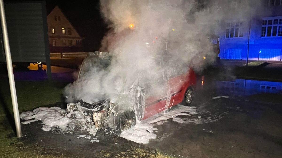 Rund 30 Einsatzkräfte der Nordhäuser Berufsfeuerwehr und zahlreicher freiwilliger Wehren löschten die Flammen.