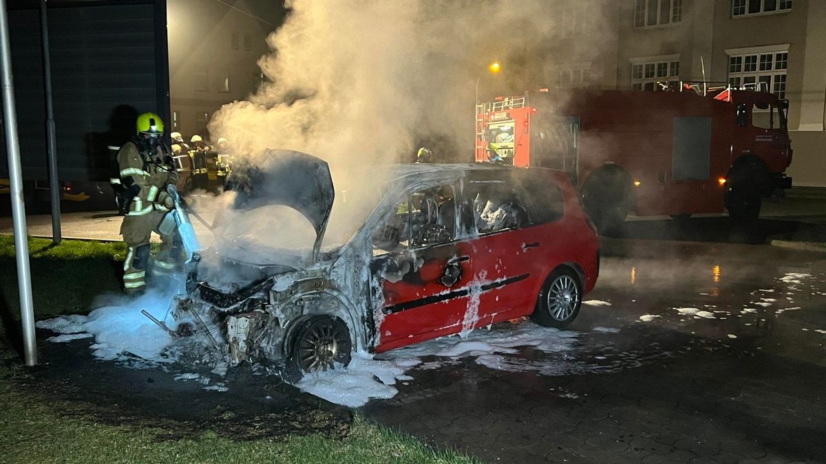 Rund 30 Einsatzkräfte der Nordhäuser Berufsfeuerwehr und zahlreicher freiwilliger Wehren löschten die Flammen.