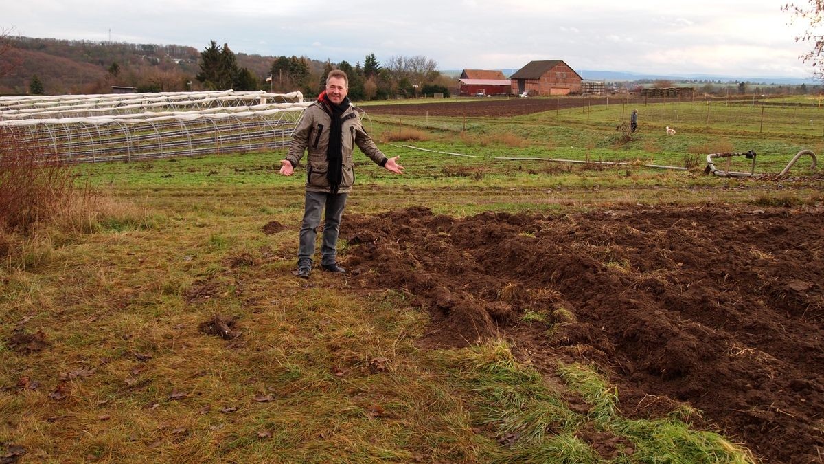 Ortsteilbürgermeister Steffen Peschke favorisiert einen Turnhallenbau auf der Fläche an der Straße am Angerberg neben dem Friedhof. (Archiv)