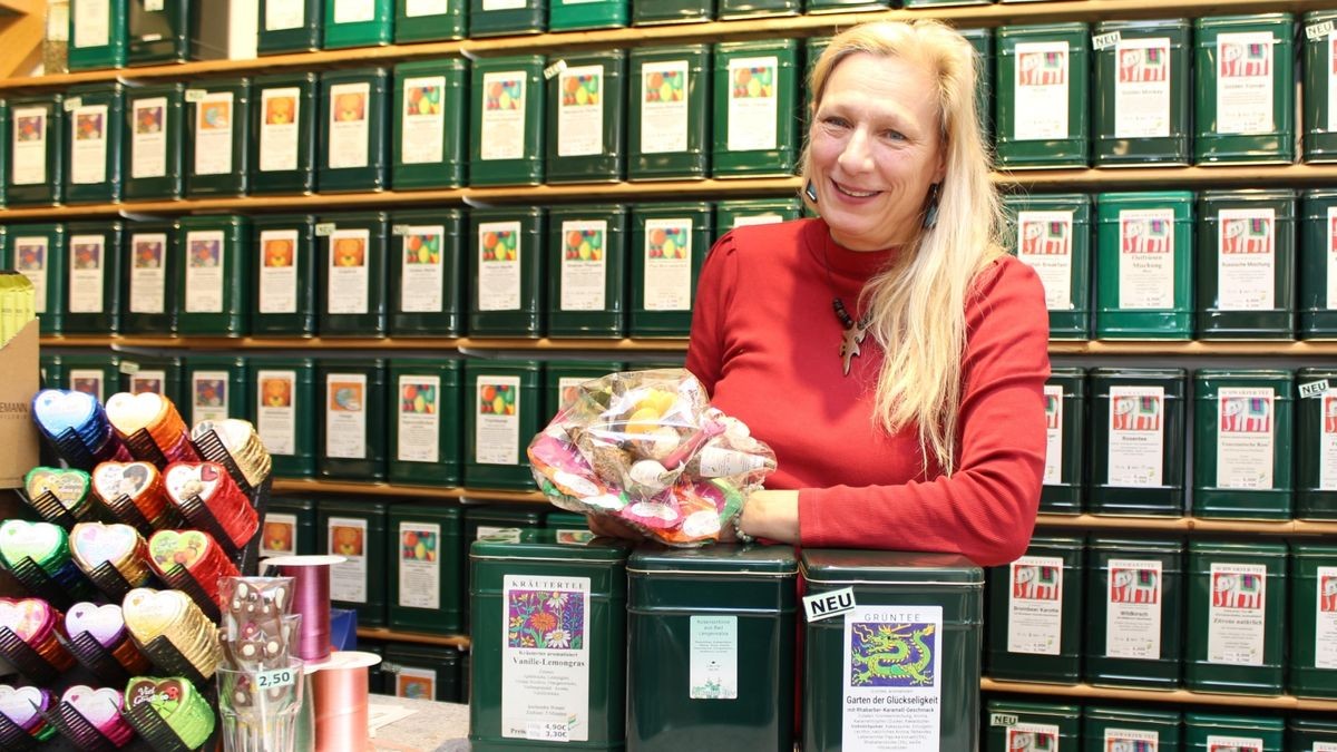 Stephanie Schwich hat sich mit der Tee-Truhe einen Traum erfüllt. „Ich liebe Bad Langensalza, die Stadt ist familiär und hat eine wunderbare Atmosphäre“, schwärmt sie.