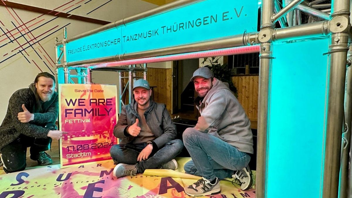 Alexander Härtel, Christian Burchhardt und Alexander Hahm (von links) sind Mitglieder des Vereins Freunde elektronischer Tanzmusik Thüringen (F.E.T.T. e.V.).