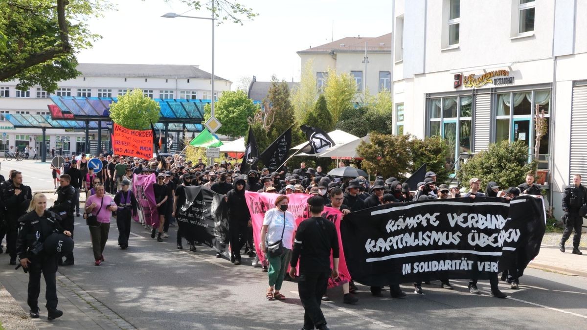 1. Mai: Rund 750 Teilnehmer haben sich am 1. Mai an der antifaschistischen Maidemonstration in Gera beteiligt.