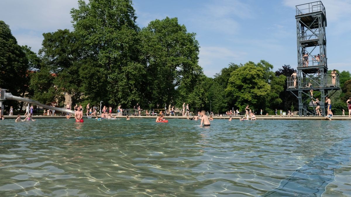 Das Schwanseebad ruft zum Saisonstart, allerdings ist für Mitte nächster Woche Regen vorhergesagt.