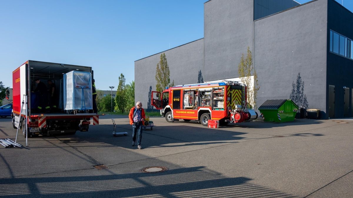 Das Zusammenspiel der Feuerwehr, des Kulturschutzguts und der Klassikstiftung funktionierte reibungslos.