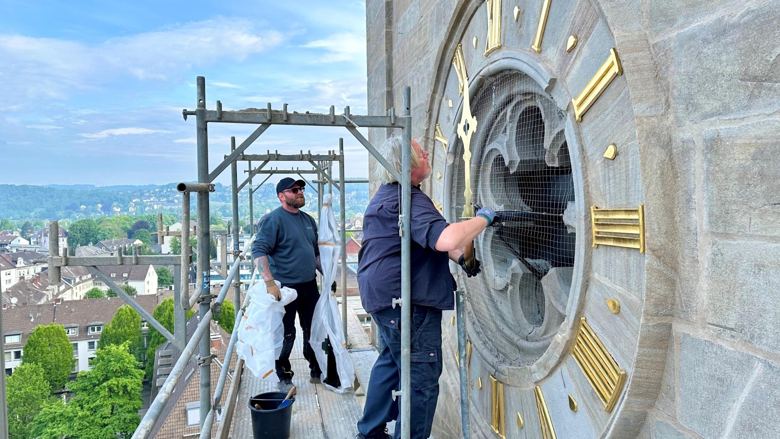 Schwelms Wahrzeichen Gerüst wird abgebaut