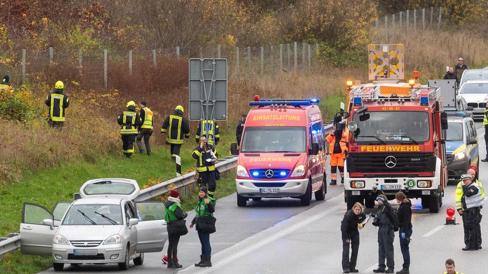 A7 Ehemann ersticht offenbar Frau an Autobahn Psychiatrie