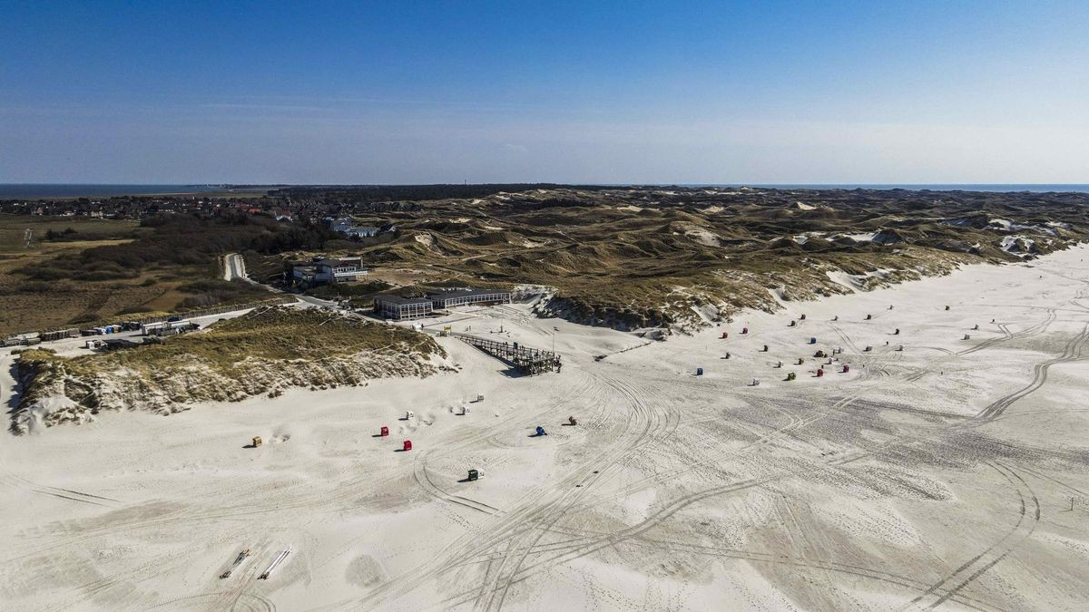Der Kniepsand auf der Nordseeinsel Amrum.