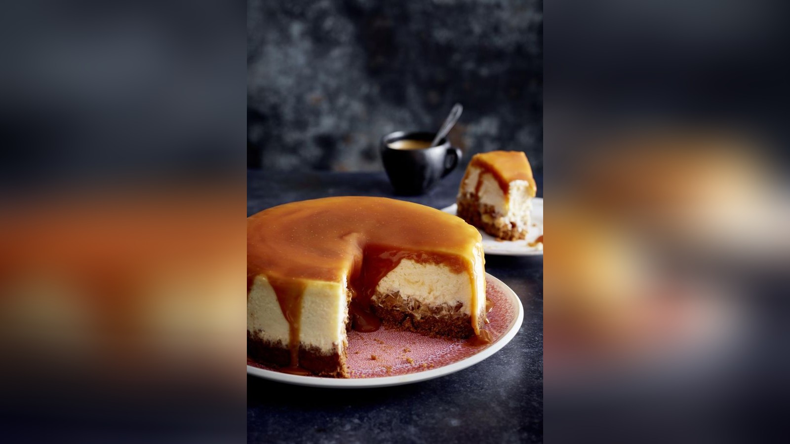 Apfel-Karamell-Cheesecake