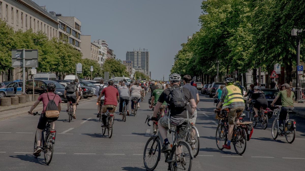 In Berlin gab es zahlreiche Sperrungen wegen der Sternfahrt.
