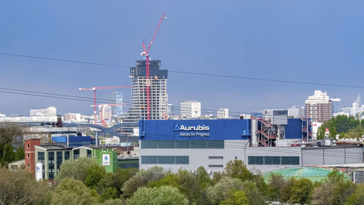 Kupferhütte Aurubis in Hamburg