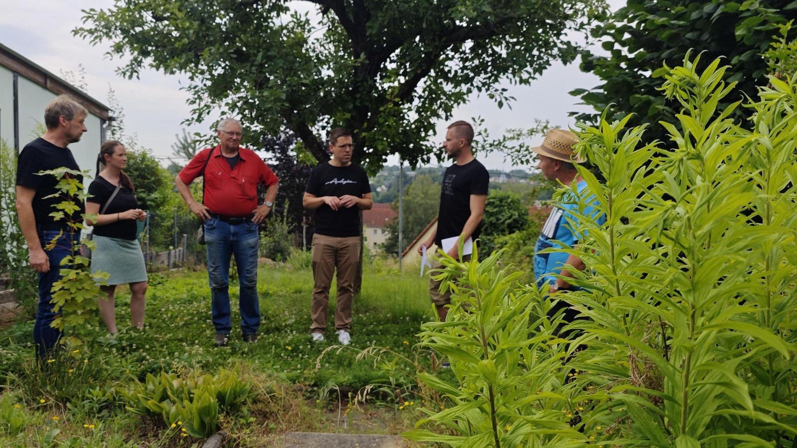 Neues Leben im Ziegengraben in der Stadt Schmölln