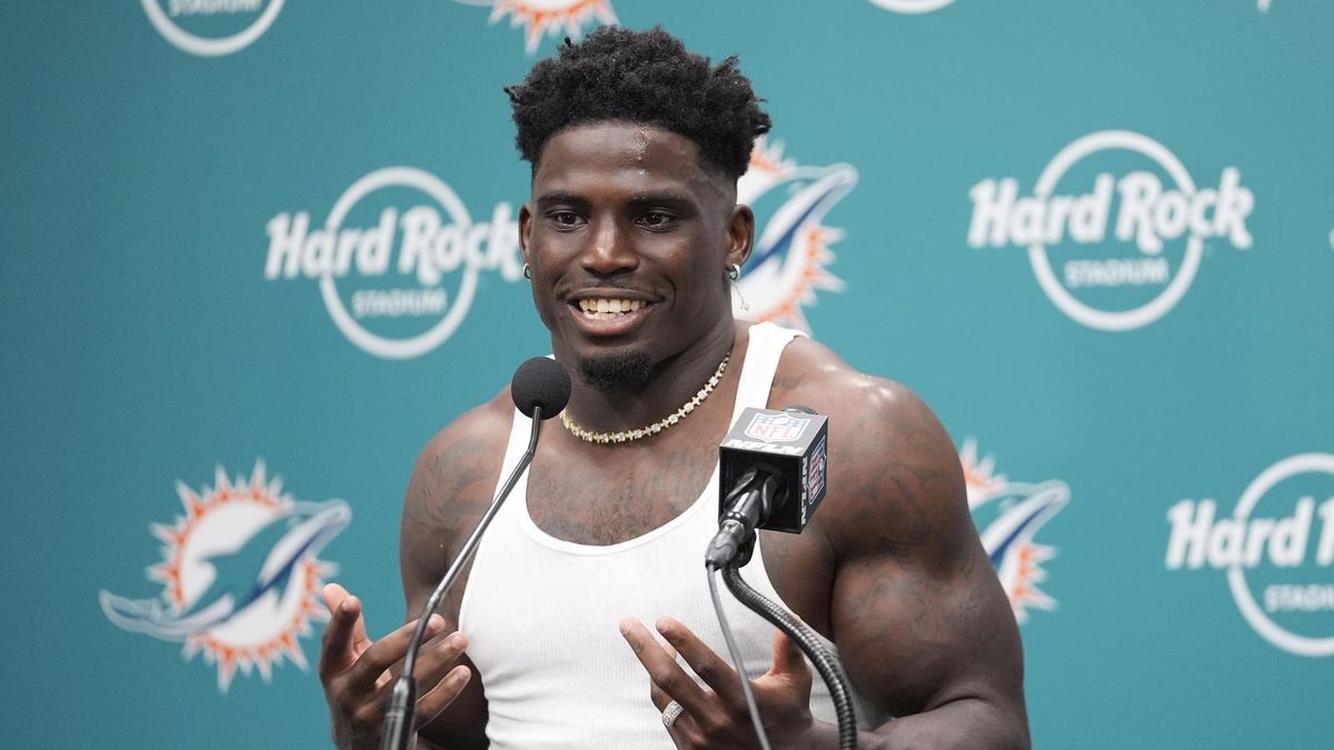 American-Football-Profi Tyreek Hill von den Miami Dolphins.