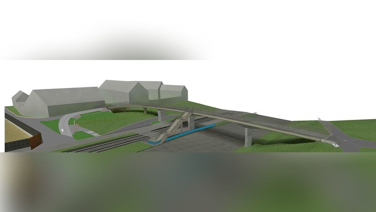 Pfeiler für neue Brücke in GeraLusan wachsen