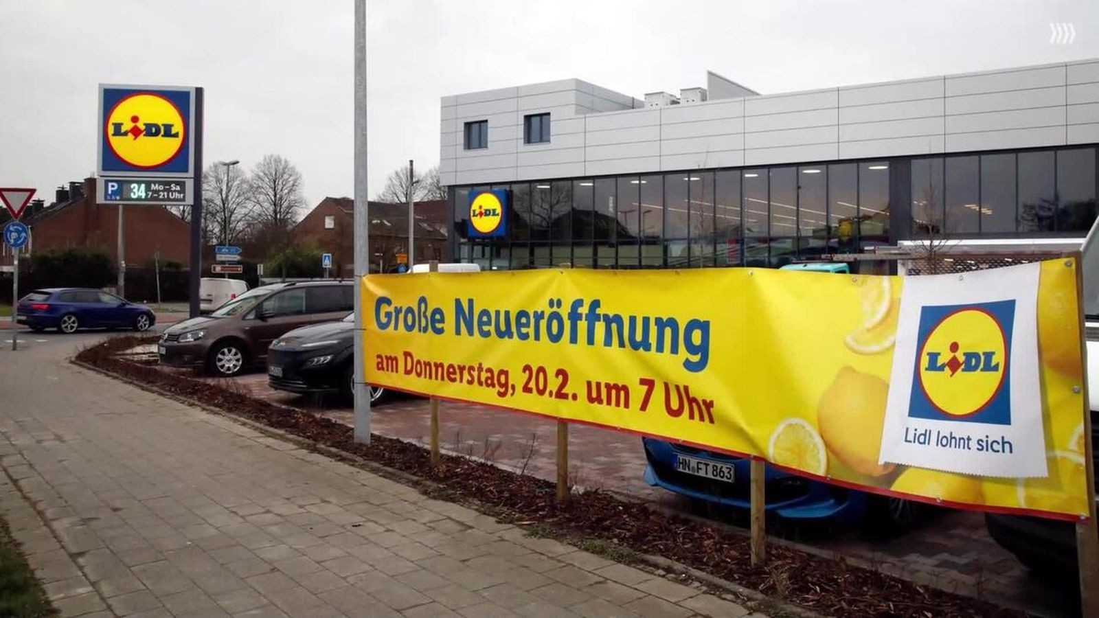 Termin für LIDLNeueröffnung in OBKlosterhardt steht