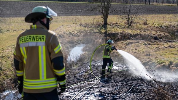 Brand bricht neben Bahnstrecke aus – Zugverkehr gestört