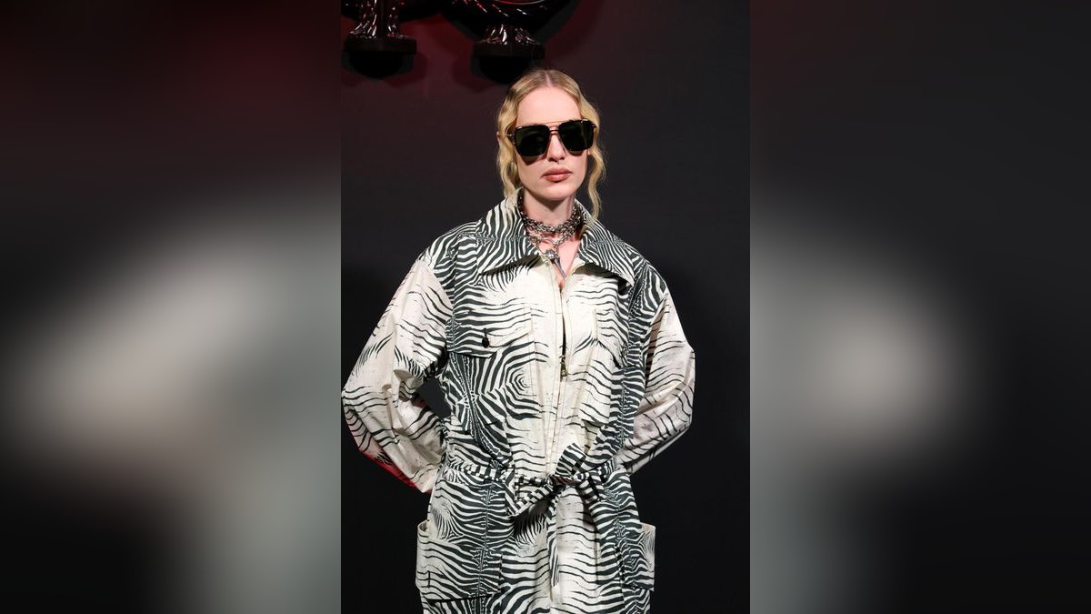 Stella Bossi at Roberto Cavalli show in Milan (Getty Images / Vittorio Zunino Celotto)