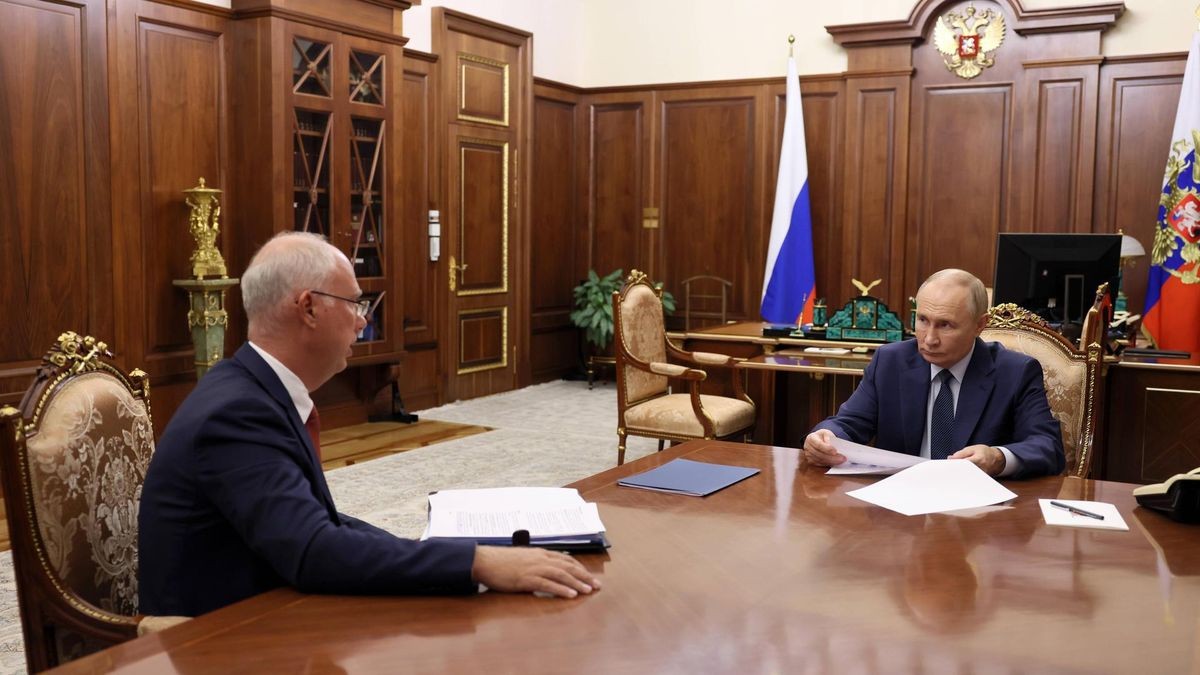 Russia's President Putin meets with Russian Direct Investment Fund CEO Dmitriyev