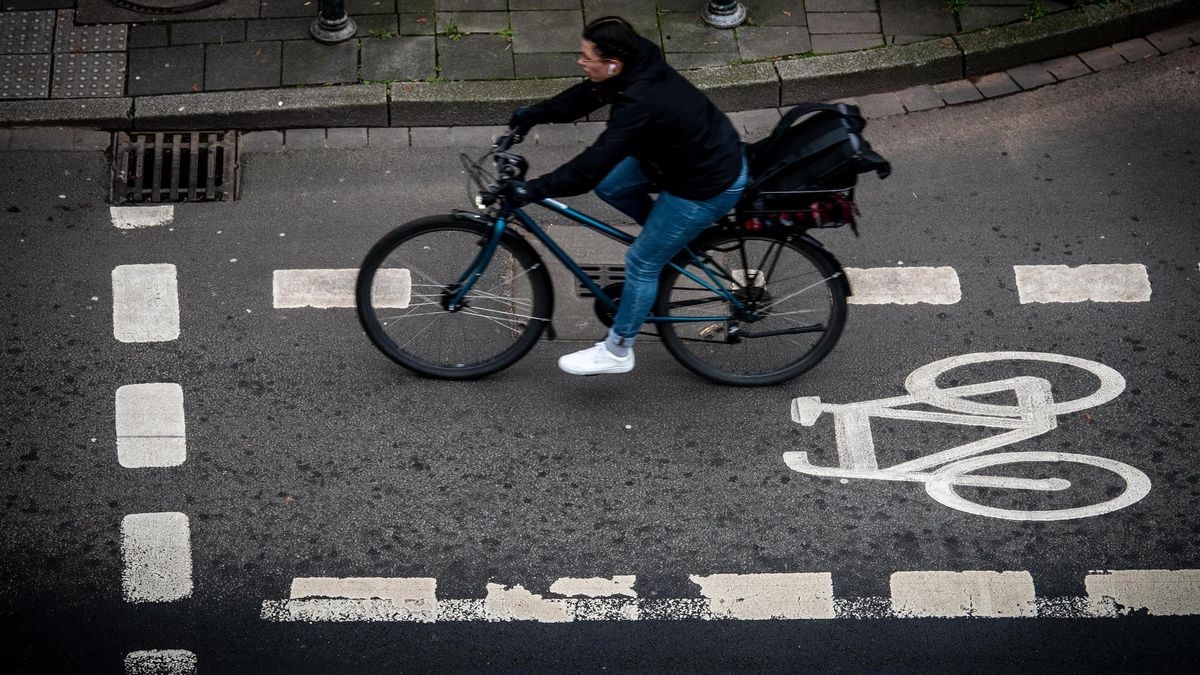 Radwege in der Stadt